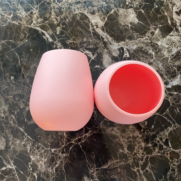 Odeme Other - Wine glasses set of 2 Pink silicone Odeme